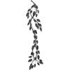 imageDeco 79 Metal Leaf Home Wall Decor Wall Sculpture Wall Art 48quot x 1quot x 12quot BlueBrown