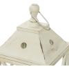 imageDeco 79 Metal Lighthouse Style Decorative Candle Lantern Set of 2 19quot 12quotH WhiteWhite