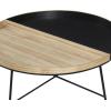 imageDeco 79 Metal Living Room Coffee Table Split Table Center Table 38quot x 38quot x 18quot Black