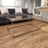 imageDeco 79 Metal Living Room Coffee Table Table with Clear Glass Top and Acrylic Legs Center Table 46quot x 26quot x 19quot GoldGold