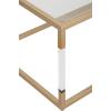 imageDeco 79 Metal Living Room Coffee Table Table with Clear Glass Top and Acrylic Legs Center Table 46quot x 26quot x 19quot GoldGold