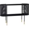 imageDeco 79 Metal Oval Console Table with Open Center Storage 47quot x 15quot x 32quot Black