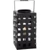 imageDeco 79 Metal Pillar Candle Lantern 8quot x 8quot x 20quot Black