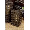imageDeco 79 Metal Pillar Candle Lantern 8quot x 8quot x 20quot Black