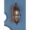 imageDeco 79 Metal Room Accent Lamp Battery Operated Table Lamp with Included Fixed LED Light Lamp 5quot x 11quot x 17quot Brown