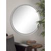 imageDeco 79 Metal Room Wall Mirror Minimalistic Round Entryway Mirror Wall Mounted Mirror 30quot x 1quot x 30quot Silver