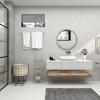 imageDeco 79 Metal Room Wall Mirror Minimalistic Round Entryway Mirror Wall Mounted Mirror 30quot x 1quot x 30quot Silver