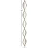 imageDeco 79 Metal Room Wall Mirror Slim Stacked Chain 5 Layer Entryway Mirror with Tear Drop Pattern and Foil Detailing Wall Mounted Mirror 7quot x 1quot x 58quot SilverSilver