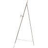 imageDeco 79 Metal Scroll Display Easel Large Adjustable 3 Tier Floor Standing Easel with Chain Support Display Stand 26quot x 30quot x 67quot Gold