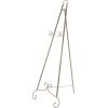 imageDeco 79 Metal Scroll Display Easel Large Adjustable 3 Tier Floor Standing Easel with Chain Support Display Stand 26quot x 30quot x 67quot Gold