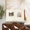 imageDeco 79 Metal Scroll Display Easel Tabletop Easel with Foldable Stand Display Stand 11quot x 10quot x 14quot Gold