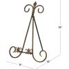 imageDeco 79 Metal Scroll Display Easel Tabletop Easel with Foldable Stand Display Stand 11quot x 10quot x 14quot Gold
