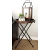 imageDeco 79 Metal Side End Accent Table End Table Side Table 21quot x 14quot x 25quot GoldBlack