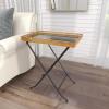 imageDeco 79 Metal Side End Accent Table End Table Side Table 21quot x 14quot x 25quot GoldGold