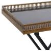 imageDeco 79 Metal Side End Accent Table End Table Side Table 21quot x 14quot x 25quot GoldGold