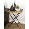 imageDeco 79 Metal Side End Accent Table End Table Side Table 21quot x 14quot x 25quot GoldGold