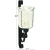 imageDeco 79 Metal Single Candle Wall Sconce 11quot x 7quot x 20quot Brown20 H x 11 L