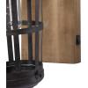imageDeco 79 Metal Solid Wall Sconce 6quot x 11quot x 15quot Black