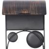 imageDeco 79 Metal Solid Wall Sconce Set of 2 5quotW 24quotH Brown2 PIECES LARGE SIZE