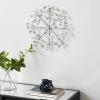 imageDeco 79 Metal Starburst Home Wall Decor Wall Sculpture with Crystal Embellishment Wall Art 16quot x 2quot x 16quot Silver