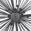 imageDeco 79 Metal Starburst Home Wall Decor Wall Sculpture with Crystal Embellishments Set of 3 Wall Art 16quot 20quot 24quotD Black