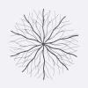 imageDeco 79 Metal Starburst Home Wall Decor Wall Sculpture with Orb Detailing Set of 3 Wall Art 16quot 20quot 24quotD GoldBlack
