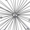 imageDeco 79 Metal Sunburst Home Wall Decor Wall Sculpture with Crystal Embellishment Set of 3 Wall Art 16quot 20quot 24quotW Black24L x 1W