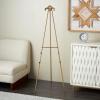 imageDeco 79 Metal Tall Adjustable Display Stand Easel with Bow Top 25quot x 32quot x 65quot Gold20 x 21 x 55
