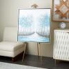 imageDeco 79 Metal Tall Adjustable Display Stand Easel with Bow Top 25quot x 32quot x 65quot Gold20 x 21 x 55