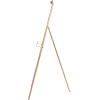 imageDeco 79 Metal Tall Adjustable Display Stand Easel with Bow Top 25quot x 32quot x 65quot Gold20 x 27 x 53