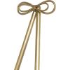 imageDeco 79 Metal Tall Adjustable Display Stand Easel with Bow Top 25quot x 32quot x 65quot Gold20 x 27 x 53