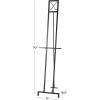 imageDeco 79 Metal Tall Adjustable Minimalist Display Stand Easel with Chain Support 16quot x 23quot x 54quot WhiteBlack