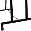 imageDeco 79 Metal Tall Adjustable Minimalist Display Stand Easel with Chain Support 16quot x 23quot x 54quot WhiteBlack