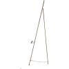 imageDeco 79 Metal Tall Adjustable Minimalist Display Stand Easel with Chain Support 16quot x 23quot x 54quot WhiteGold