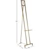 imageDeco 79 Metal Tall Adjustable Minimalist Display Stand Easel with Chain Support 16quot x 23quot x 54quot WhiteGold