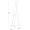 imageDeco 79 Metal Tall Adjustable Minimalist Display Stand Easel with Chain Support 16quot x 23quot x 54quot WhiteWhite