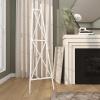 imageDeco 79 Metal Tall Adjustable Minimalist Display Stand Easel with Chain Support 16quot x 23quot x 54quot WhiteWhite