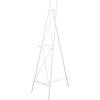 imageDeco 79 Metal Tall Adjustable Minimalist Display Stand Easel with Chain Support 16quot x 23quot x 54quot WhiteWhite