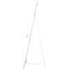 imageDeco 79 Metal Tall Adjustable Minimalist Display Stand Easel with Chain Support 16quot x 23quot x 54quot WhiteWhite