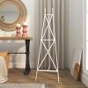 imageDeco 79 Metal Tall Adjustable Minimalist Display Stand Easel with Chain Support 16quot x 23quot x 54quot WhiteWhite