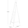 imageDeco 79 Metal Tall Adjustable Minimalist Display Stand Easel with Chain Support 16quot x 23quot x 54quot WhiteWhite