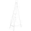 imageDeco 79 Metal Tall Adjustable Minimalist Display Stand Easel with Chain Support 16quot x 23quot x 54quot WhiteWhite