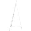 imageDeco 79 Metal Tall Adjustable Minimalist Display Stand Easel with Chain Support 16quot x 23quot x 54quot WhiteWhite