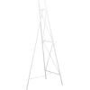 imageDeco 79 Metal Tall Adjustable Minimalist Display Stand Easel with Chain Support 16quot x 23quot x 54quot WhiteWhite