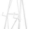 imageDeco 79 Metal Tall Adjustable Minimalist Display Stand Easel with Chain Support 16quot x 23quot x 54quot WhiteWhite