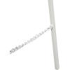 imageDeco 79 Metal Tall Adjustable Minimalist Display Stand Easel with Chain Support 16quot x 23quot x 54quot WhiteWhite