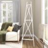 imageDeco 79 Metal Tall Adjustable Minimalist Display Stand Easel with Chain Support 16quot x 23quot x 54quot WhiteWhite