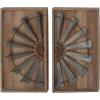 imageDeco 79 Metal Windmill Home Wall Decor Wall Sculpture Wall Art 30quot x 1quot x 30quot SilverGray