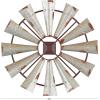 imageDeco 79 Metal Windmill Home Wall Decor Wall Sculpture Wall Art 30quot x 1quot x 30quot SilverSilver