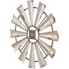 imageDeco 79 Metal Windmill Home Wall Decor Wall Sculpture Wall Art 30quot x 1quot x 30quot SilverSilver